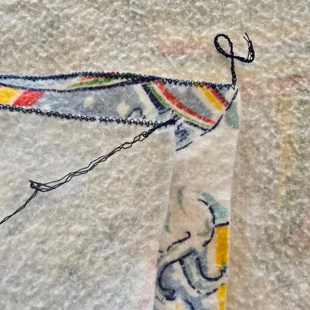 VintageUnicorn‎ Rainbow Fleece Blanket Blue Twin Large Throw 86x72